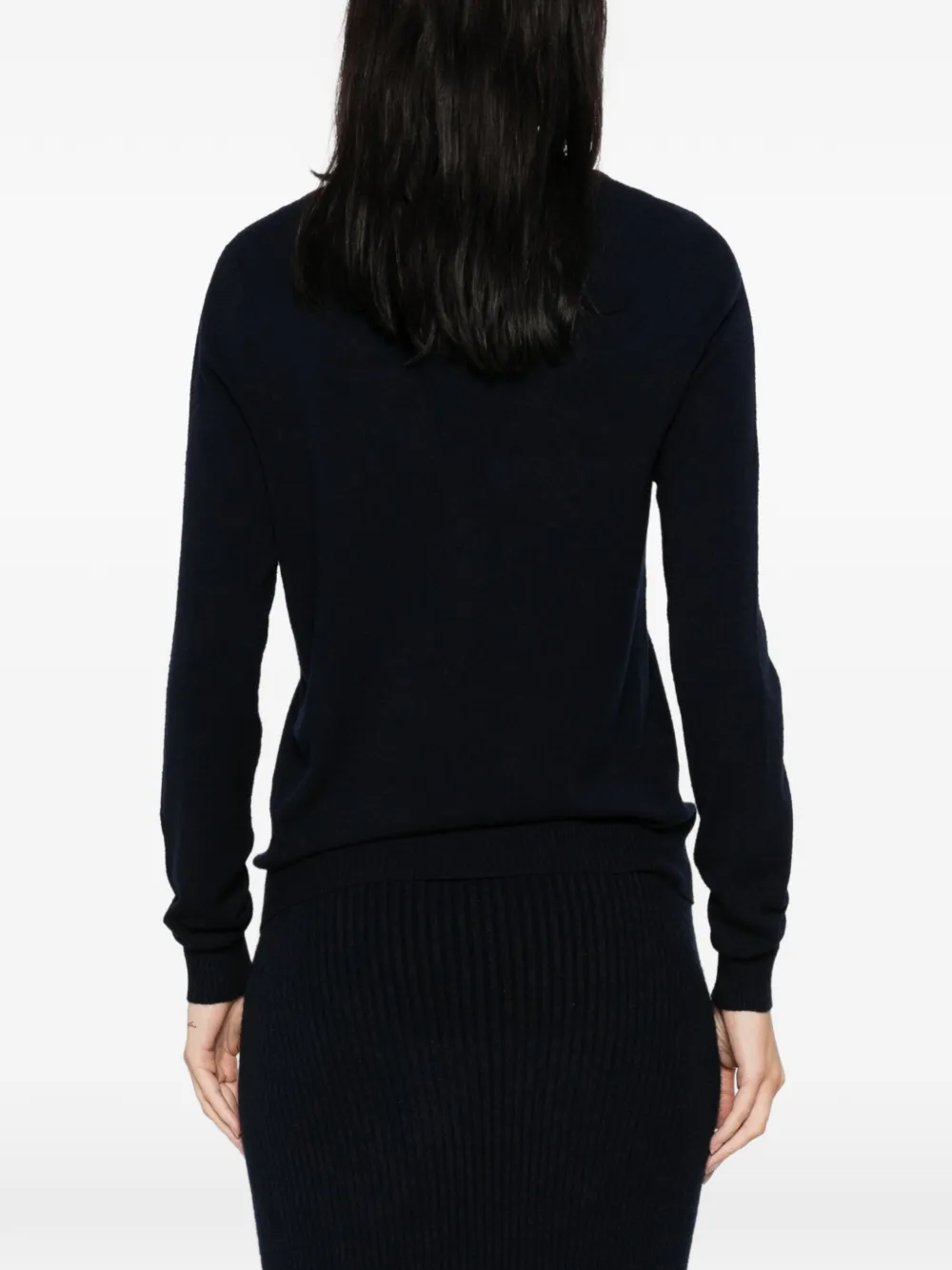 AROVESCIO Button-up vest met V-hals Blauw