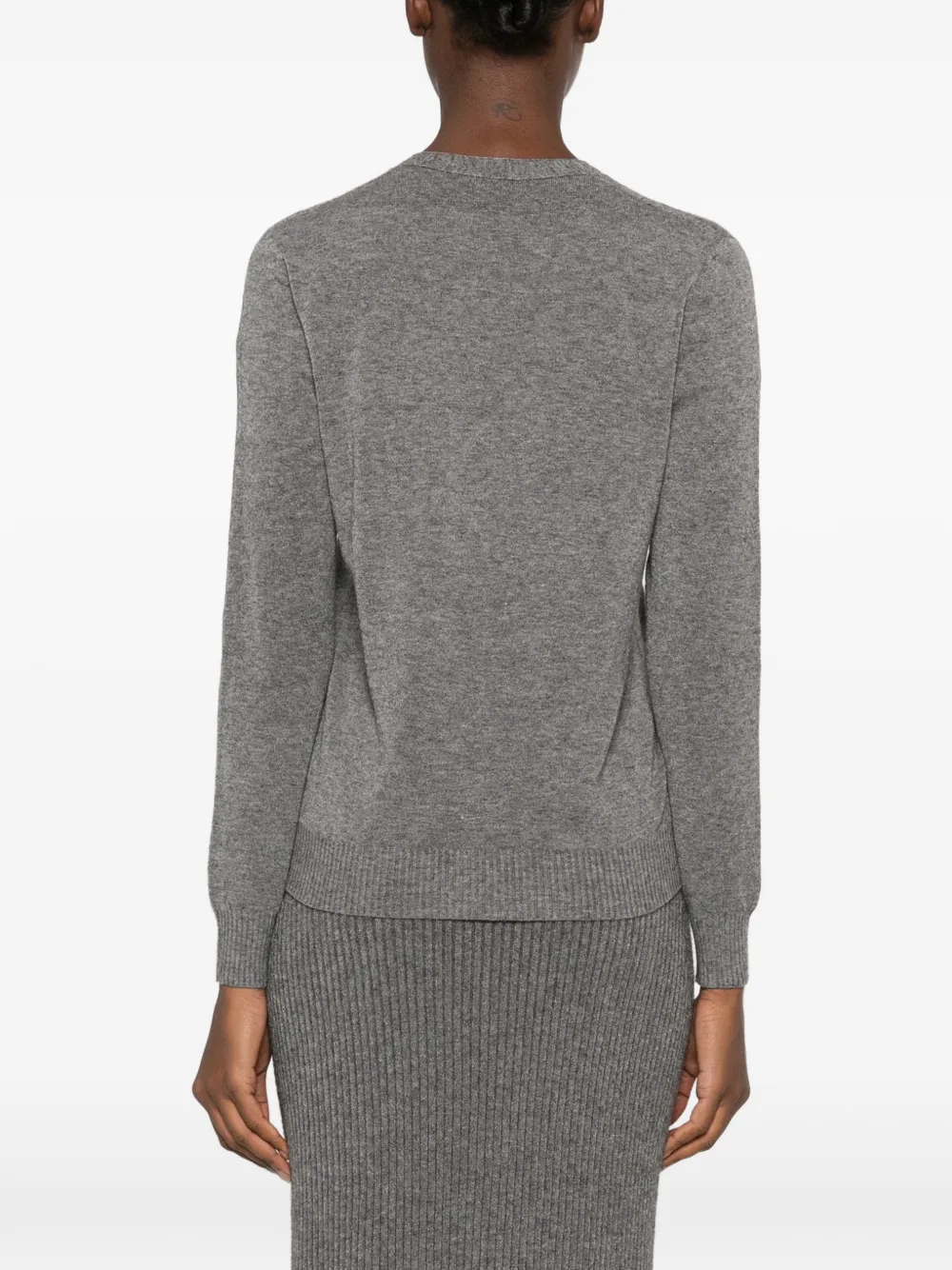 AROVESCIO Button-up vest met V-hals Grijs