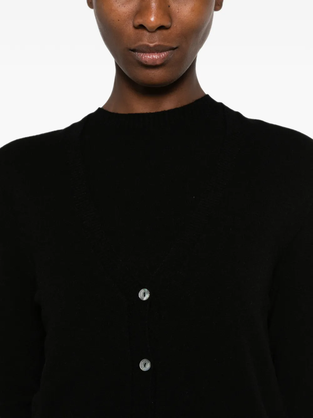 AROVESCIO Button-up vest Zwart