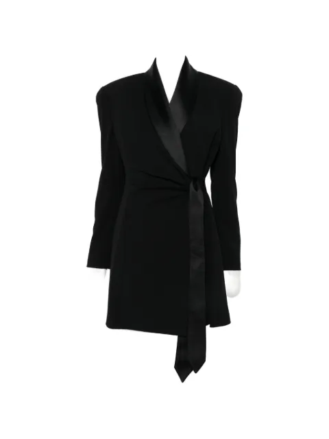 IMPERIAL satin-trim wrap dress
