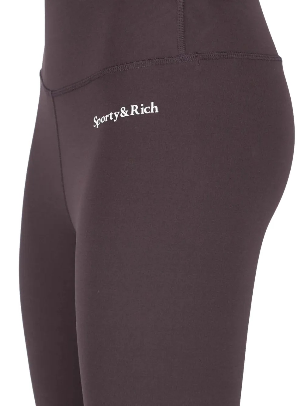 Sporty & Rich logo-print leggings Bruin
