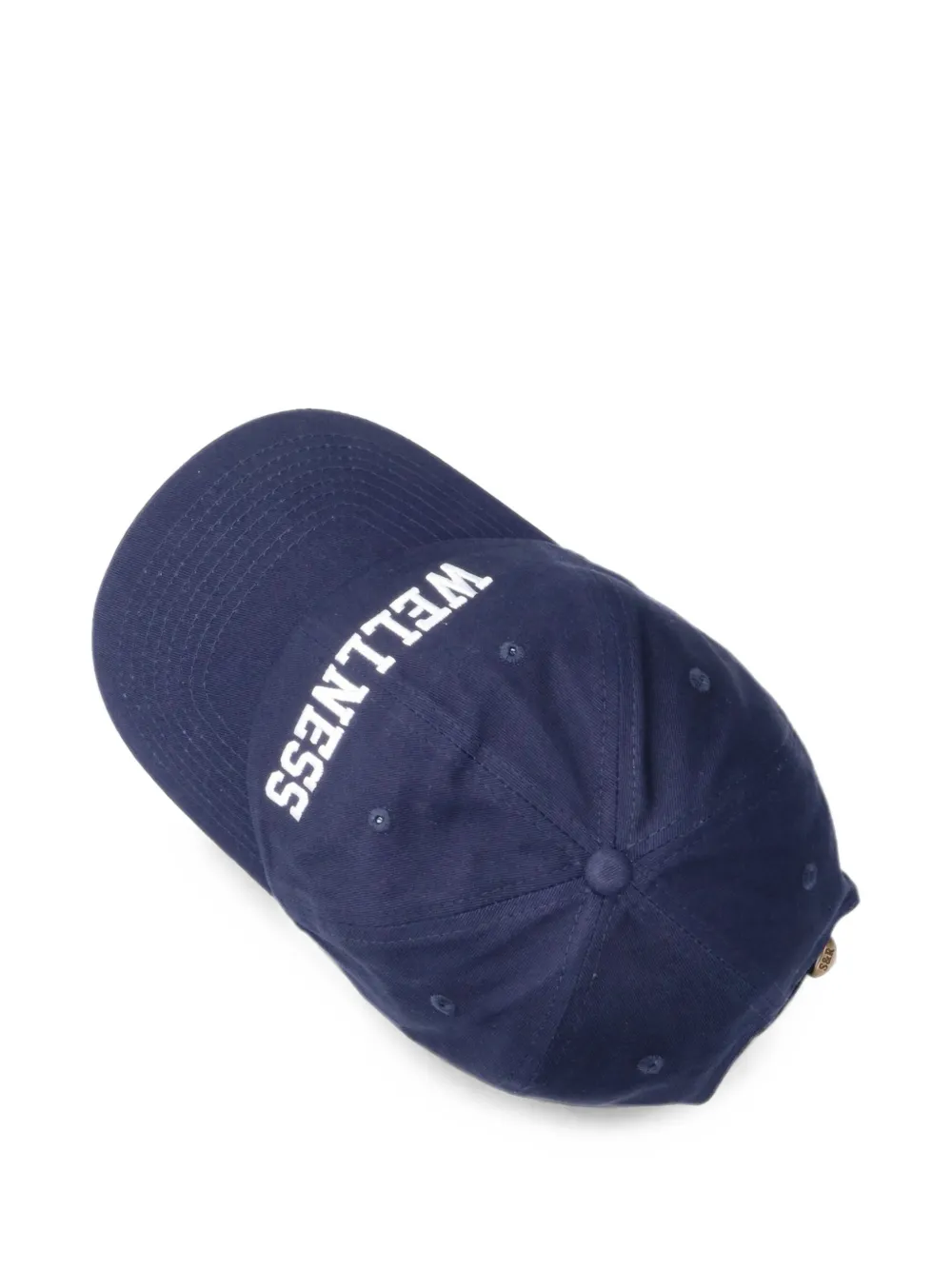 Sporty & Rich Ivy cotton baseball cap Blauw