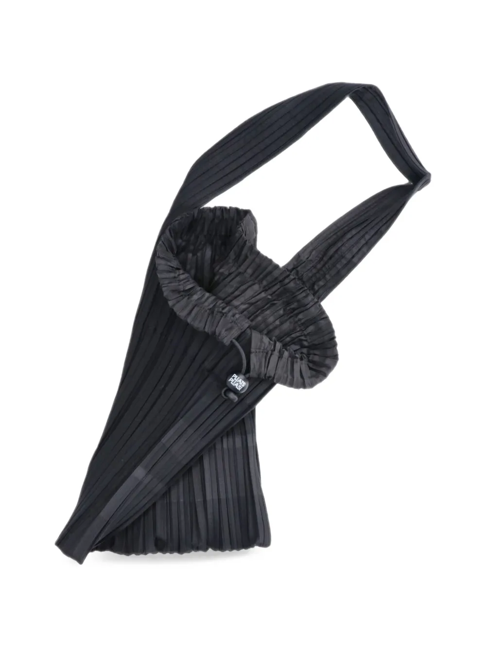 Pleats Please Issey Miyake Kleine Pleats Swan shopper Zwart