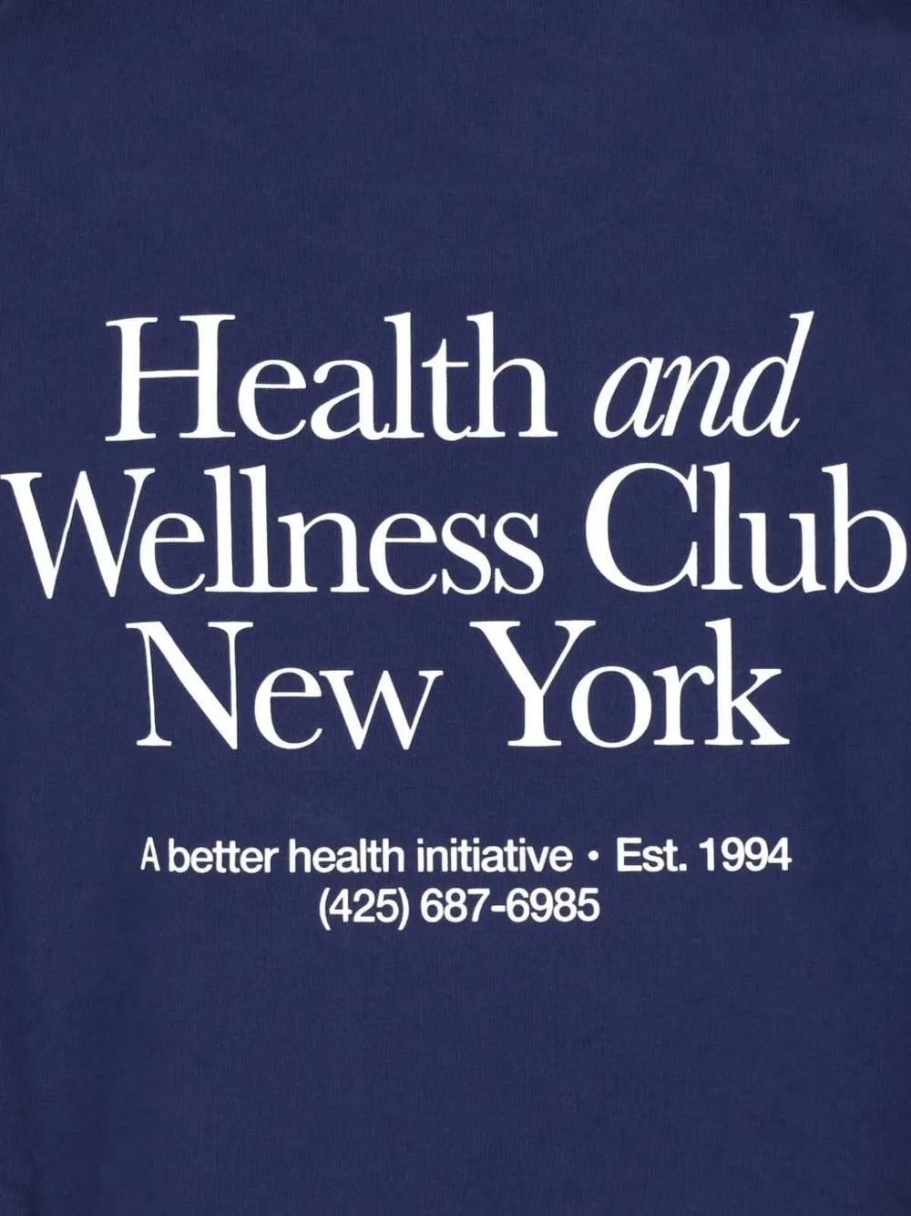Sporty & Rich HWCNY katoenen T-shirt met logo-print Blauw