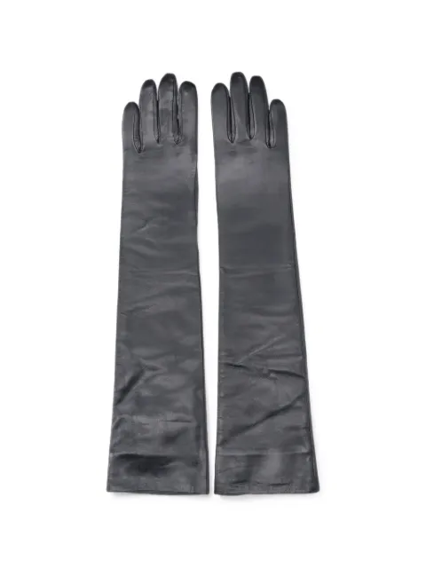 The Frankie Shop Veneto long-length leather gloves