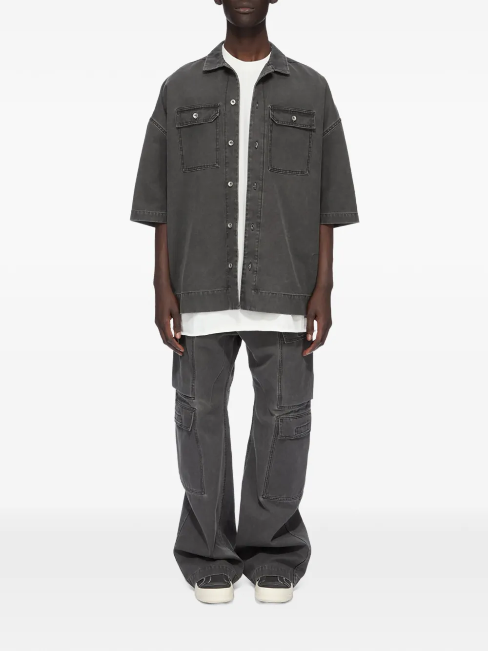 Rick Owens DRKSHDW multi-pocket cargo pants Grijs