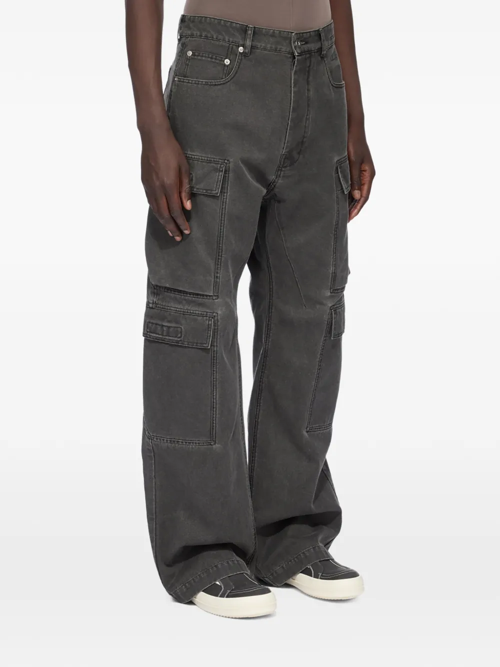 Rick Owens DRKSHDW multi-pocket cargo pants Grijs