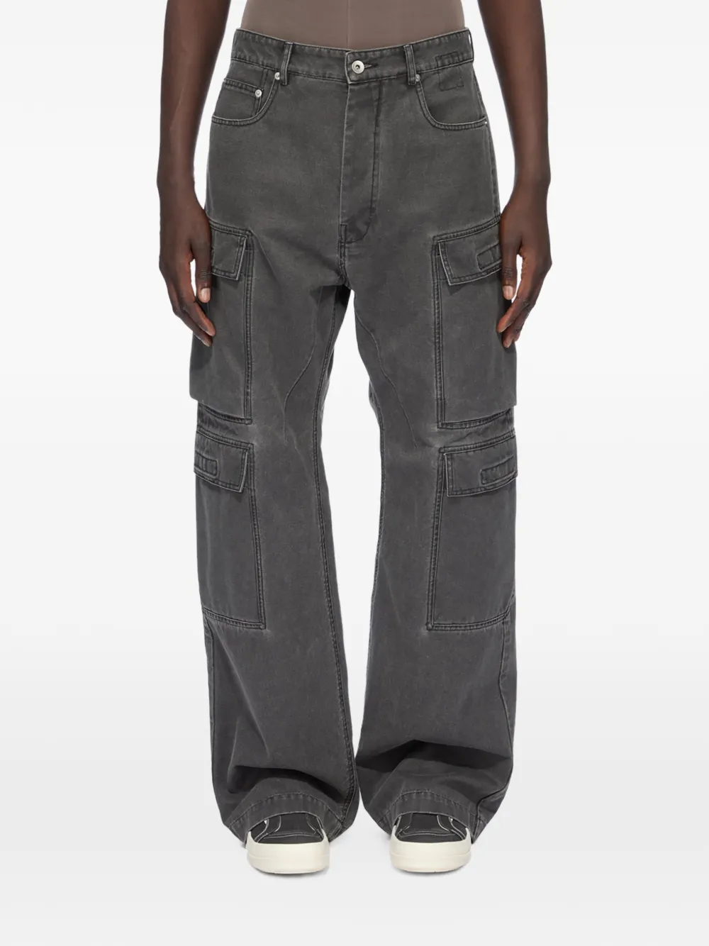 Rick Owens DRKSHDW multi-pocket cargo pants Grijs