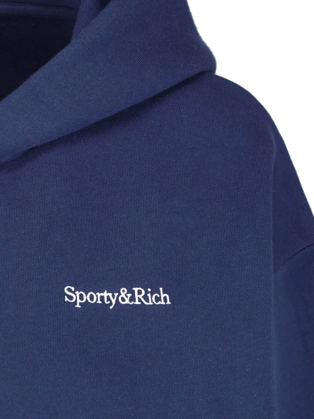Sporty & Rich Eliana logo-print zip-up hoodie Blauw