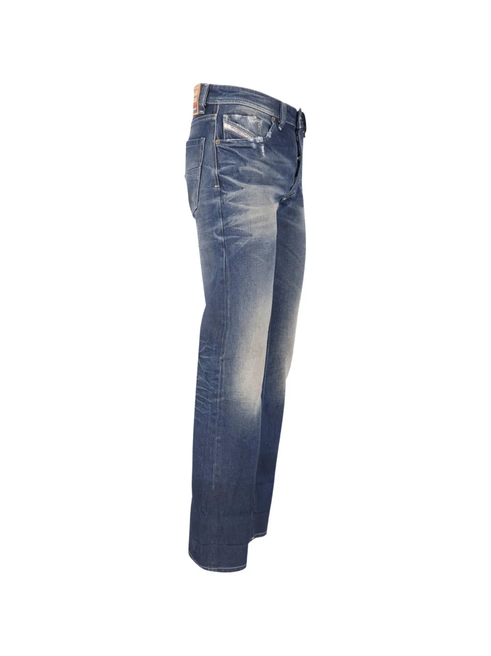 Diesel Gerafelde jeans met vervaagd effect Blauw