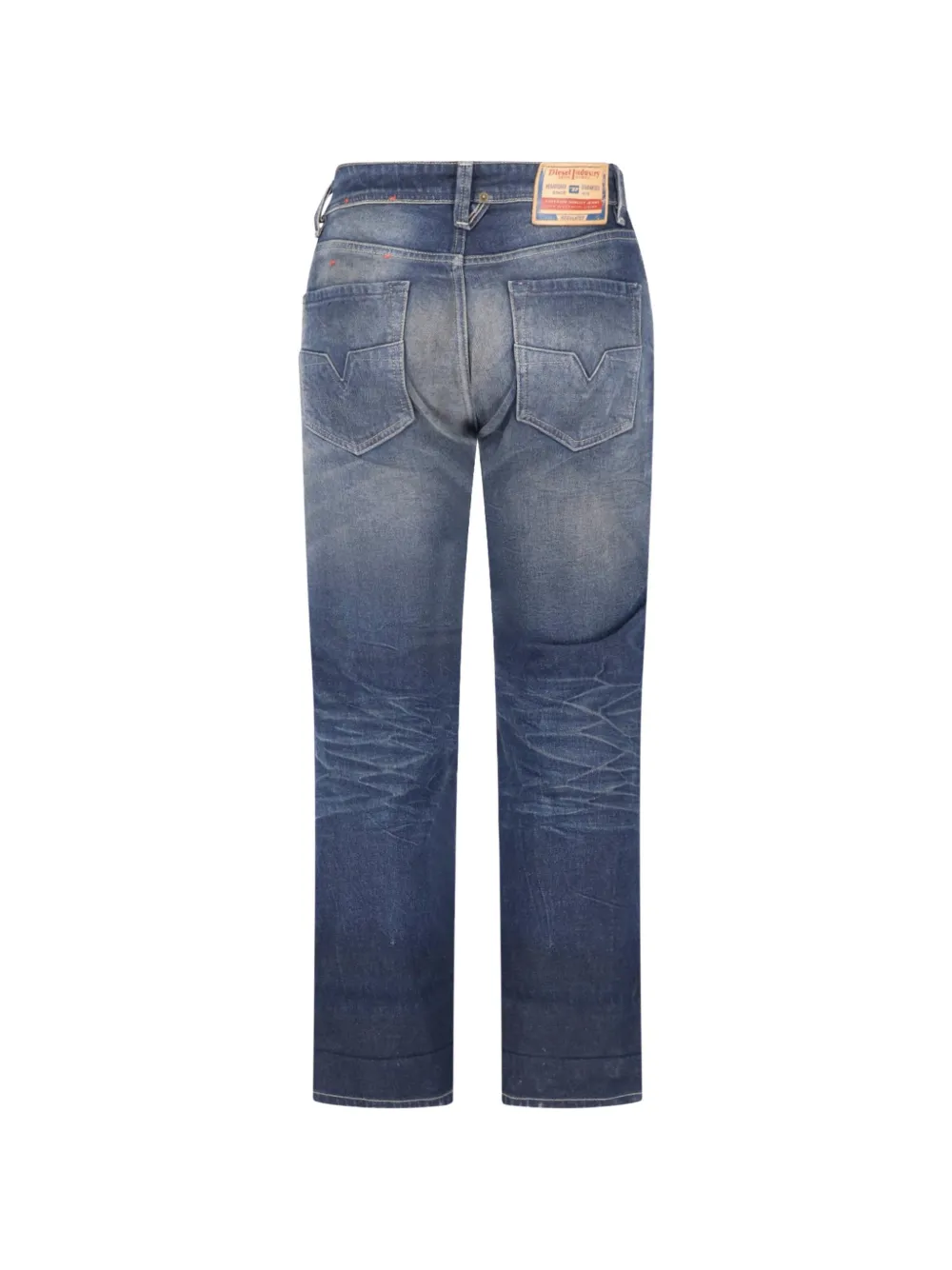 Diesel Gerafelde jeans met vervaagd effect Blauw