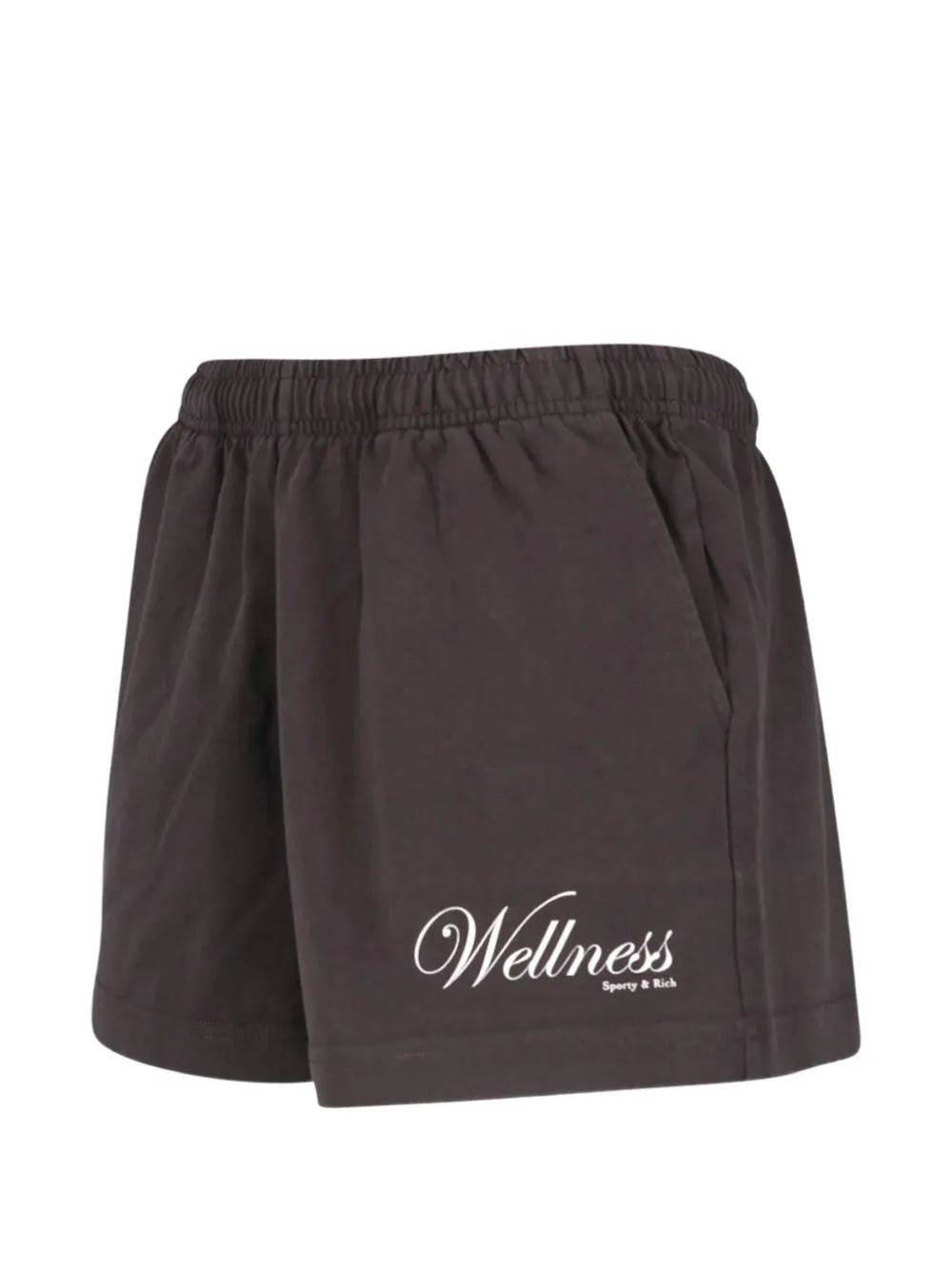 Sporty & Rich Wellness logo-print shorts - Marrone