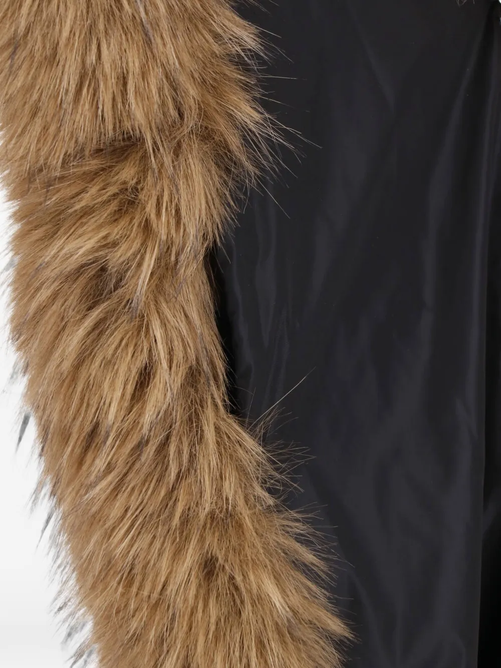 Moncler Sjaal van imitatiebont met capuchon Bruin