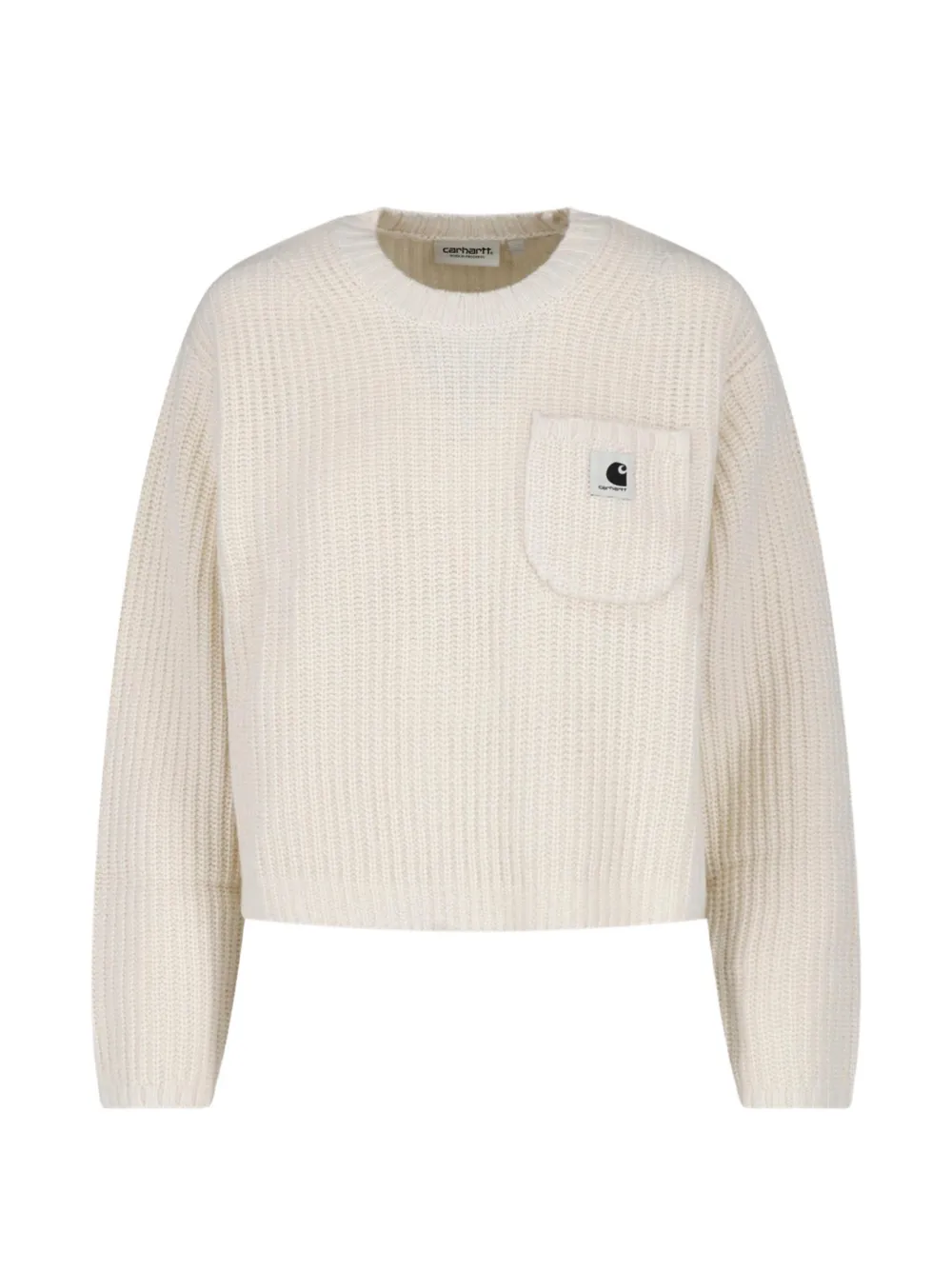 Carhartt WIP Mira logo-patch ribbed-knit sweater - Bianco