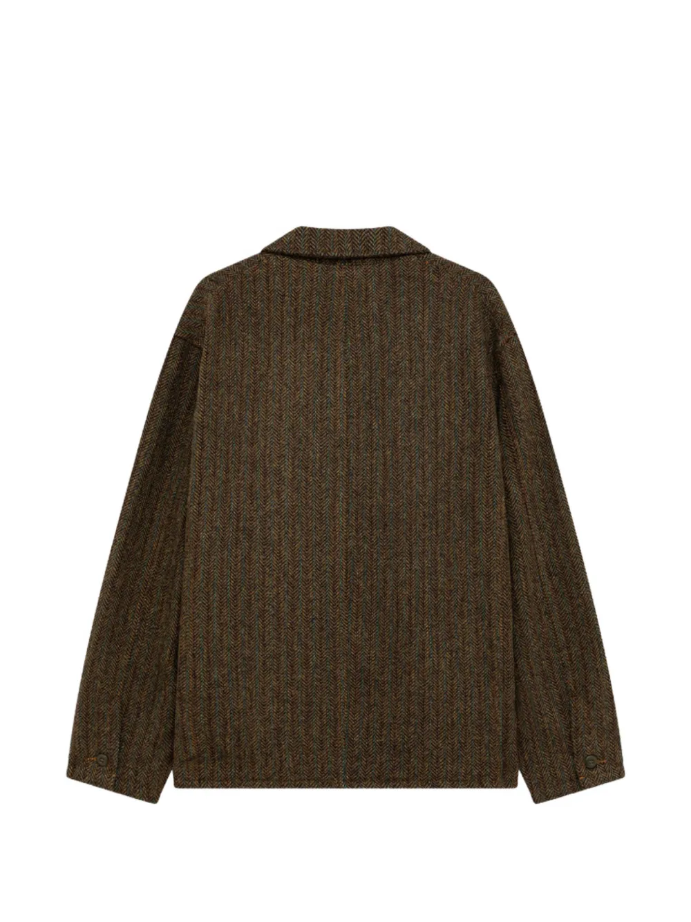 Roy Rogers Blazer met opgestikte zak en geweven visgraatpatroon Bruin