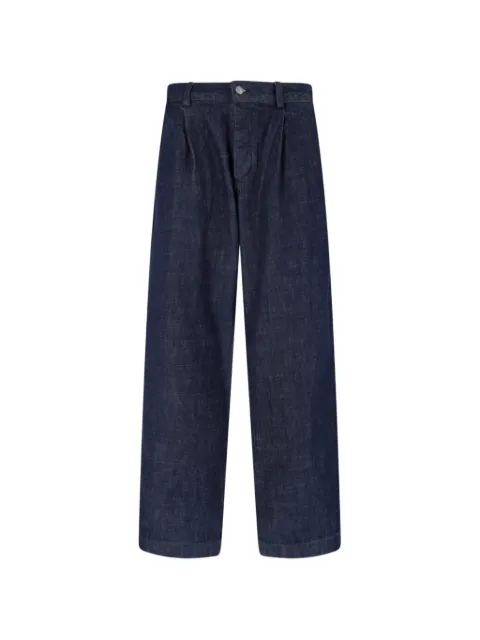 Roy Rogers pleated logo-patch jeans