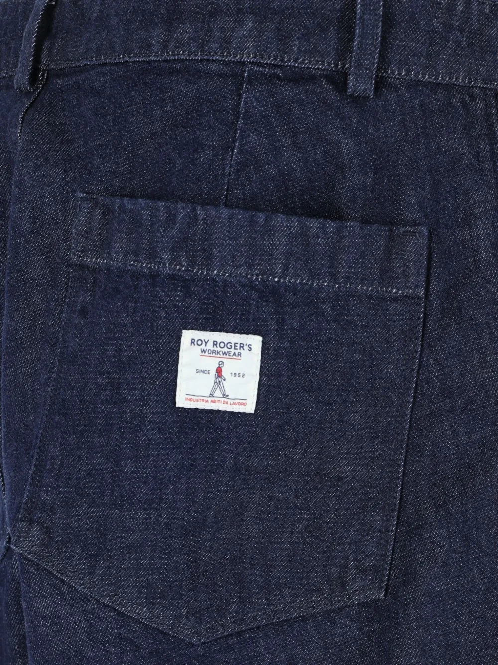Roy Rogers Geplooide jeans met logo-patch Blauw