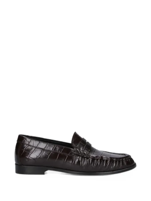 POEVE Milla croc-effect loafers