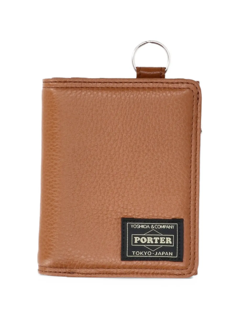 Porter-Yoshida & Co. grainy leather wallet - Marrone