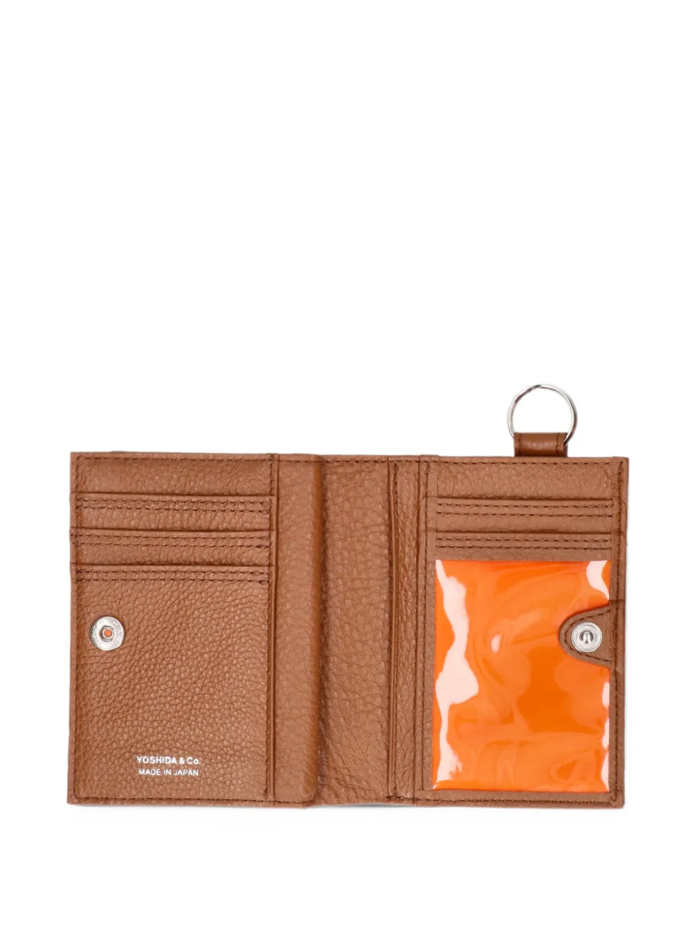 Porter-Yoshida & Co. grainy leather wallet Bruin