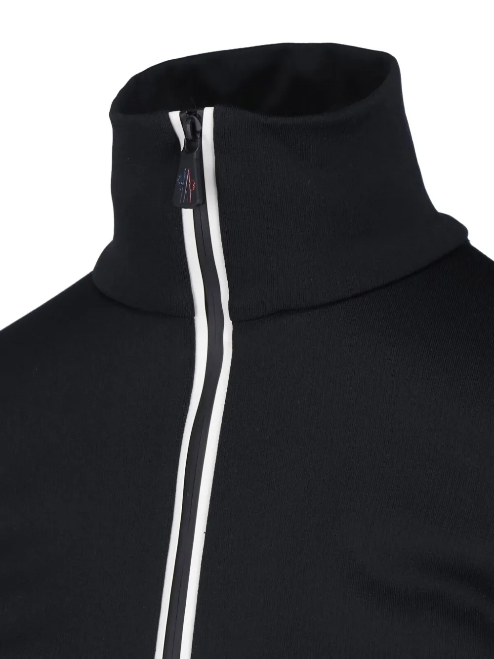 Moncler Grenoble panelled half-zip T-shirt Zwart