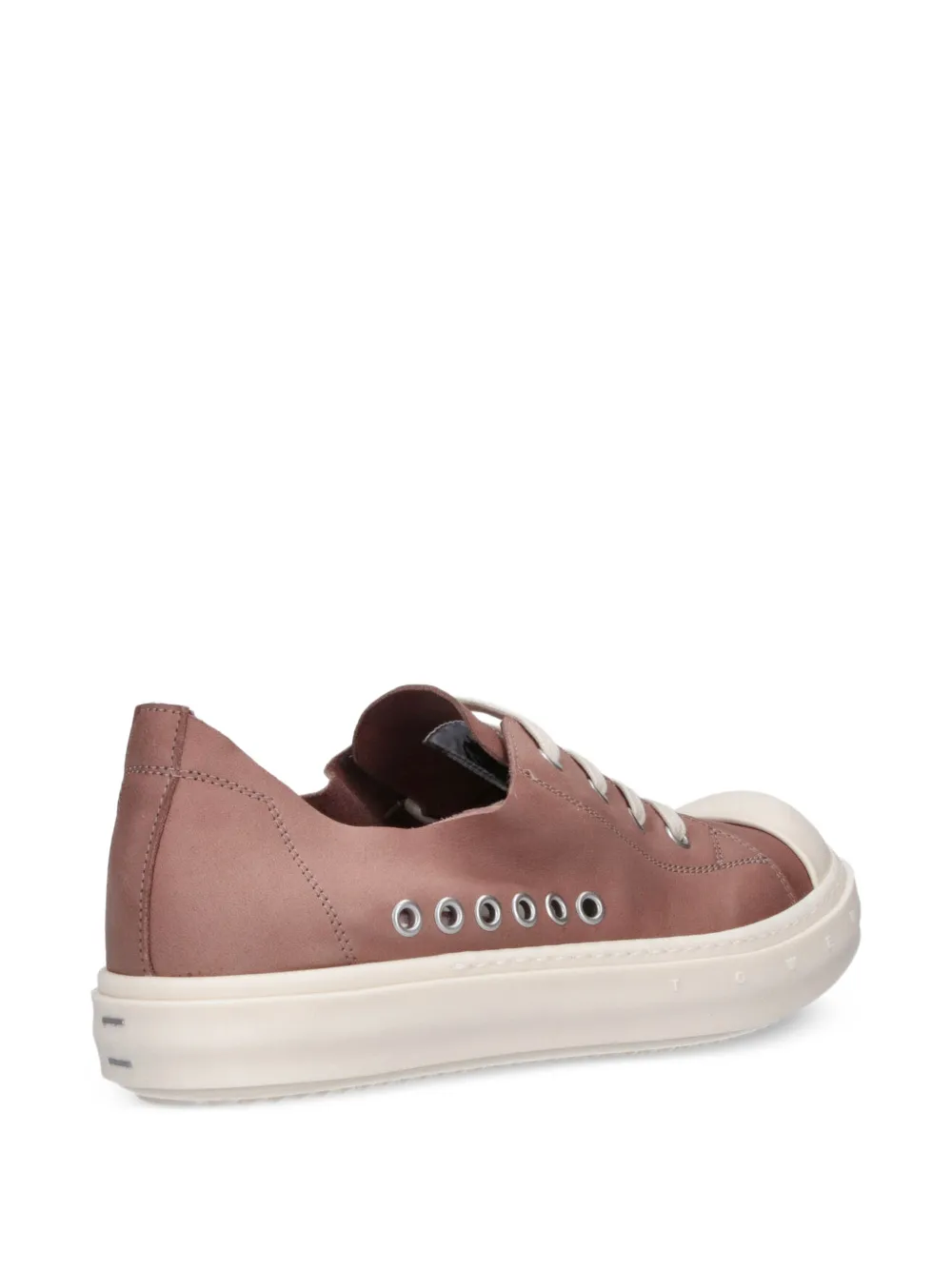 Rick Owens eyelet-detail leather sneakers Paars