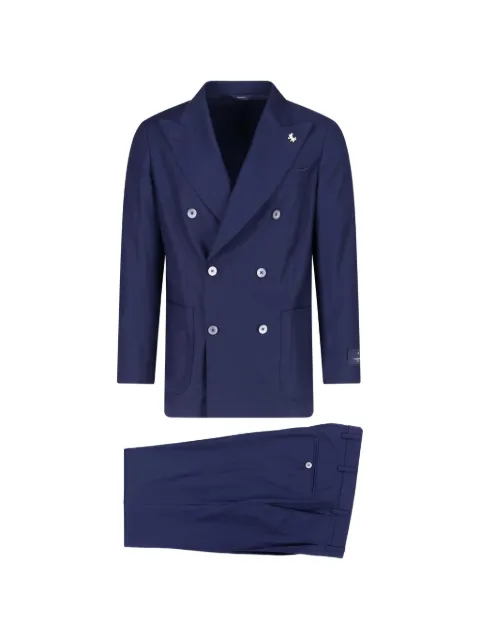 Tombolini double-breasted peak-lapels suit