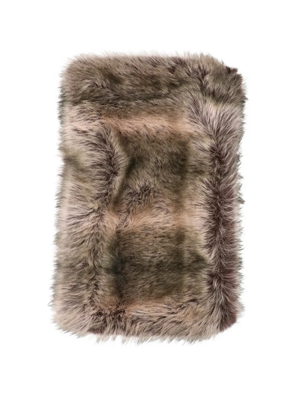 The Frankie Shop Ginevra faux-fur scarf - Marrone