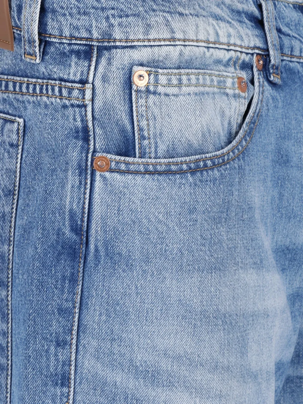 OUR LEGACY Jeans met logopatch Blauw
