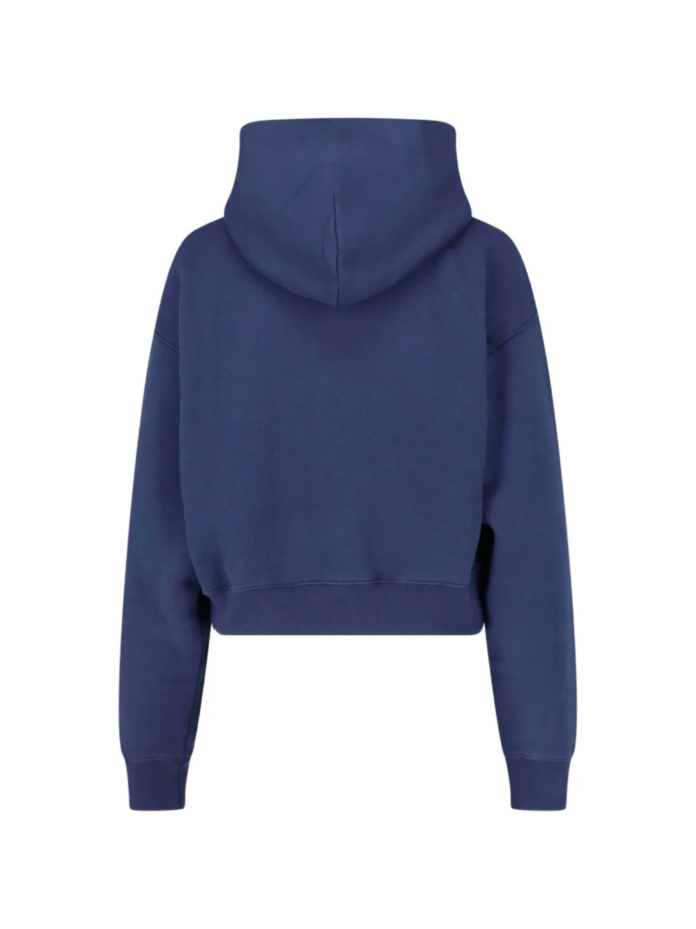 Sporty & Rich logo-print pouch-pocket hoodie Blauw
