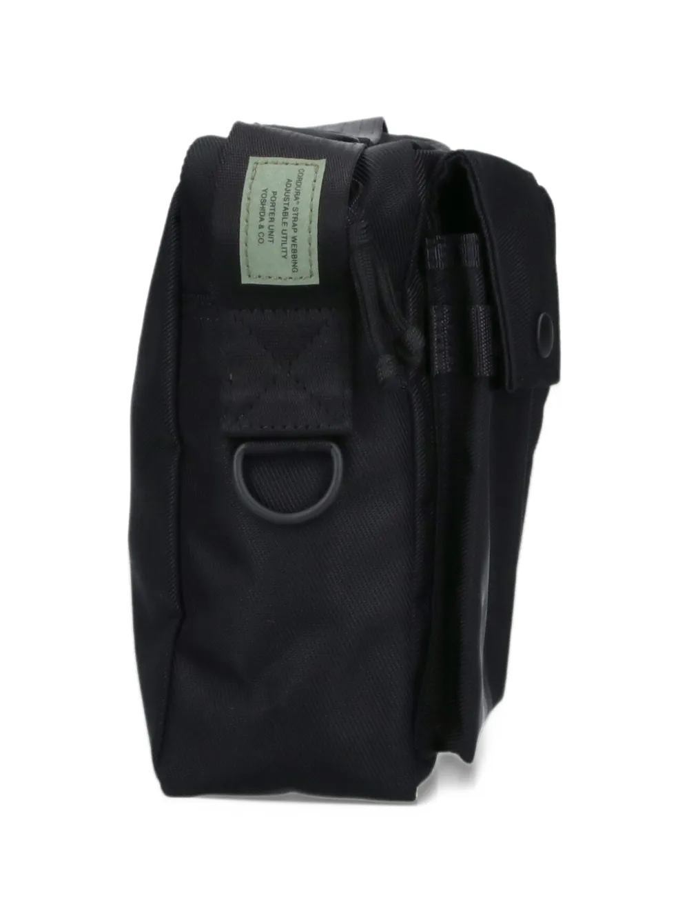 Porter-Yoshida & Co. logo-patch shoulder bag Zwart