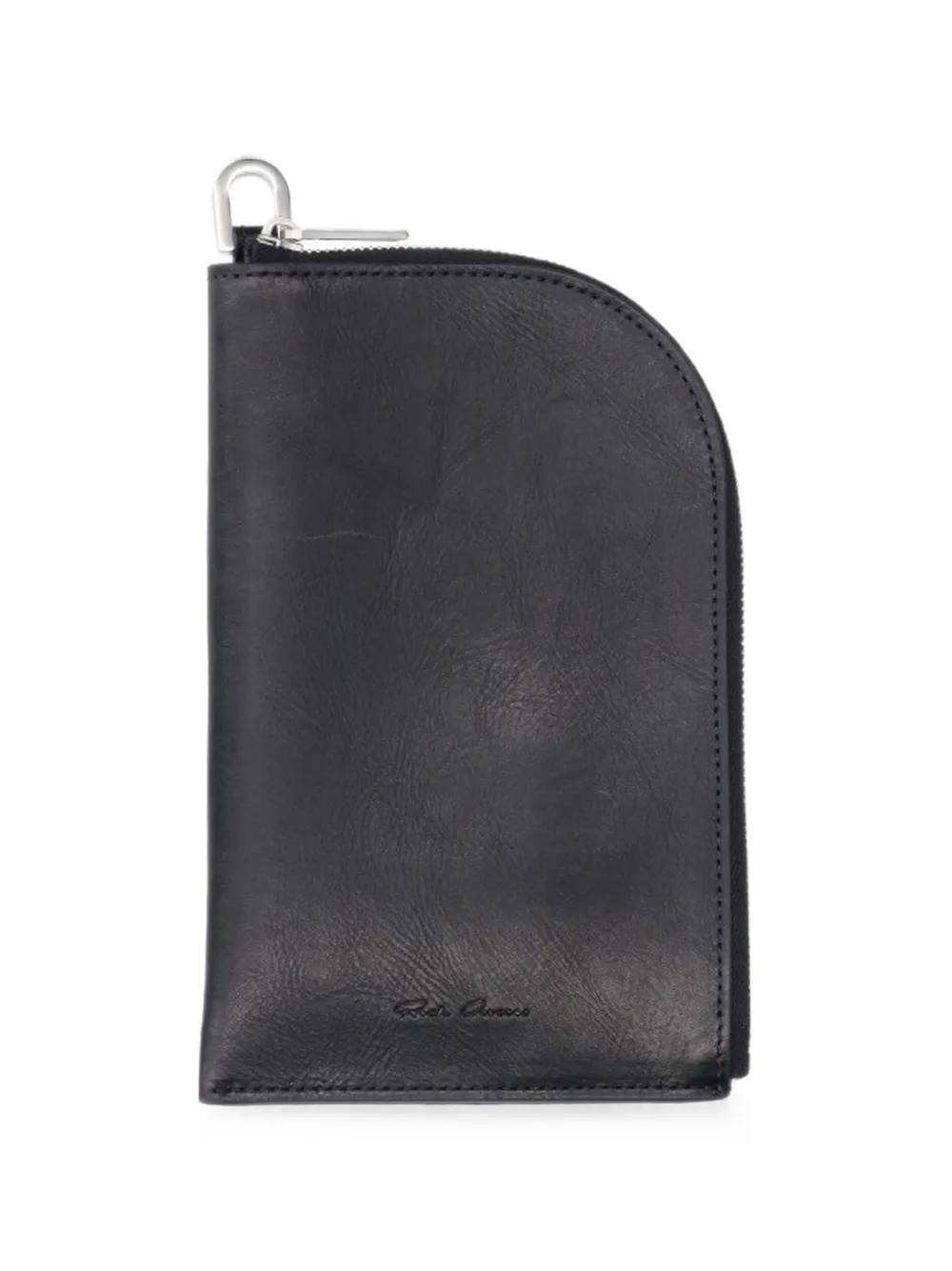 Rick Owens logo-embossed leather wallet · One Size