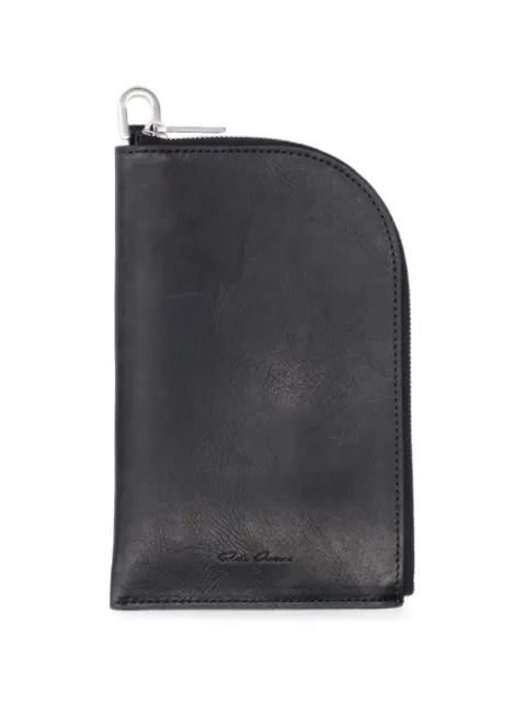 Rick Owens logo-embossed leather wallet