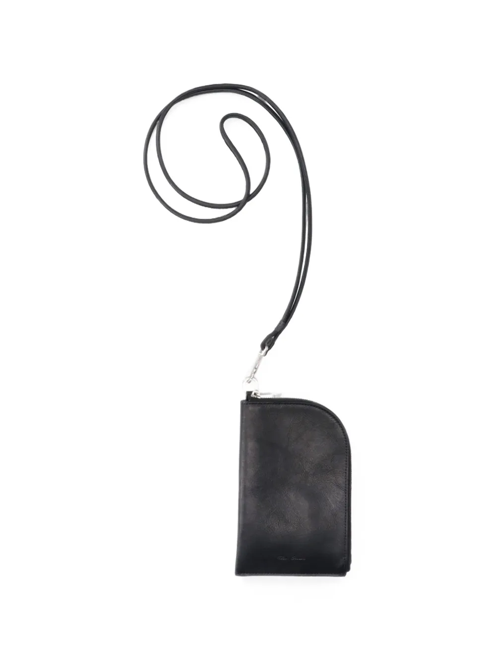 Rick Owens Leren portemonnee Zwart