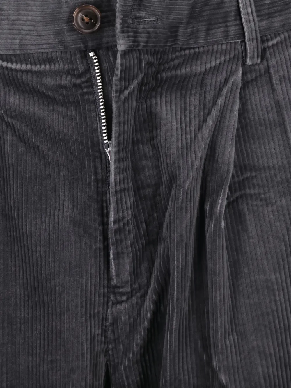 Paul Smith pleated corduroy trousers Grijs