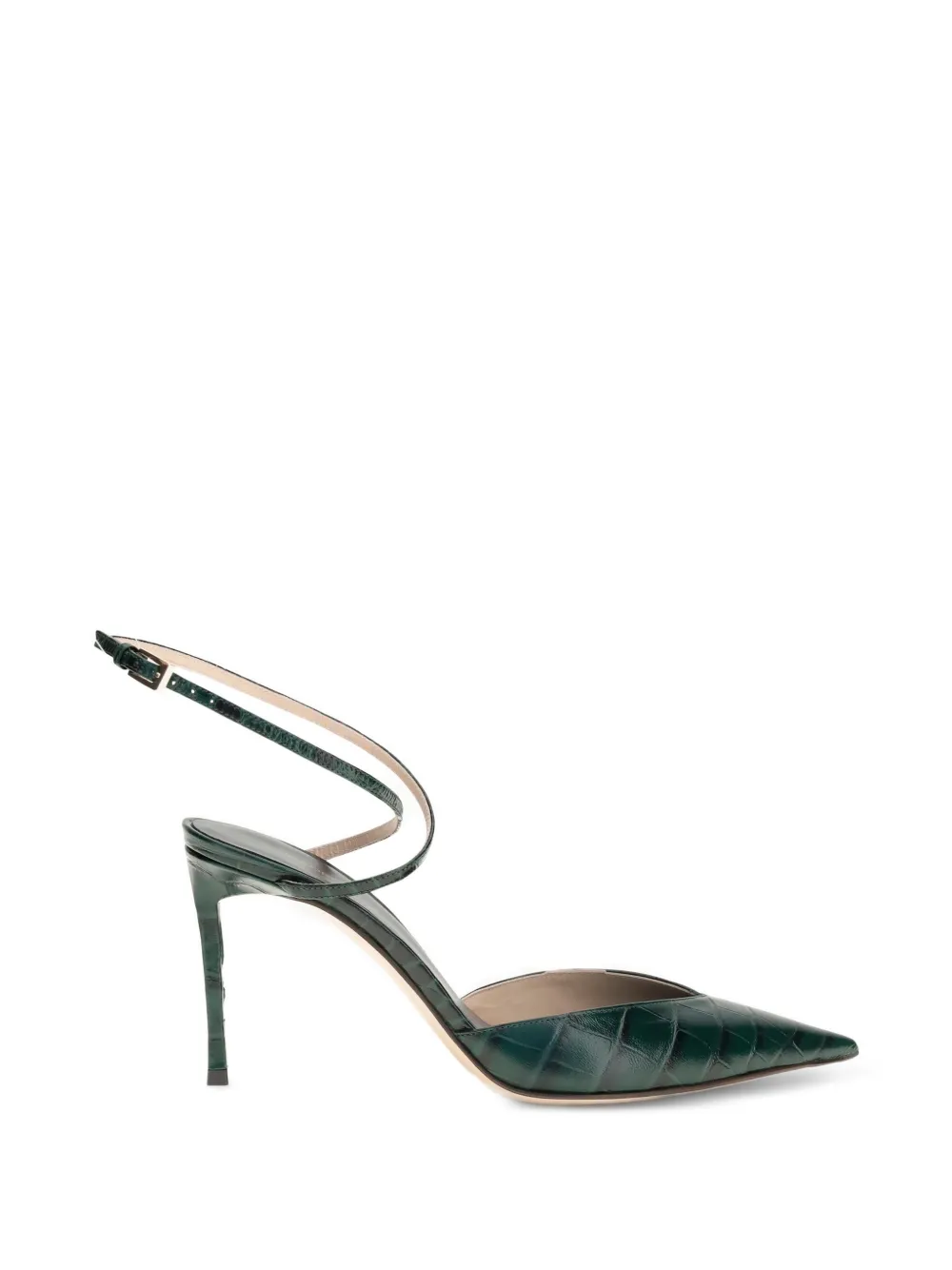 TOM FORD croc-effect leather pumps - Verde