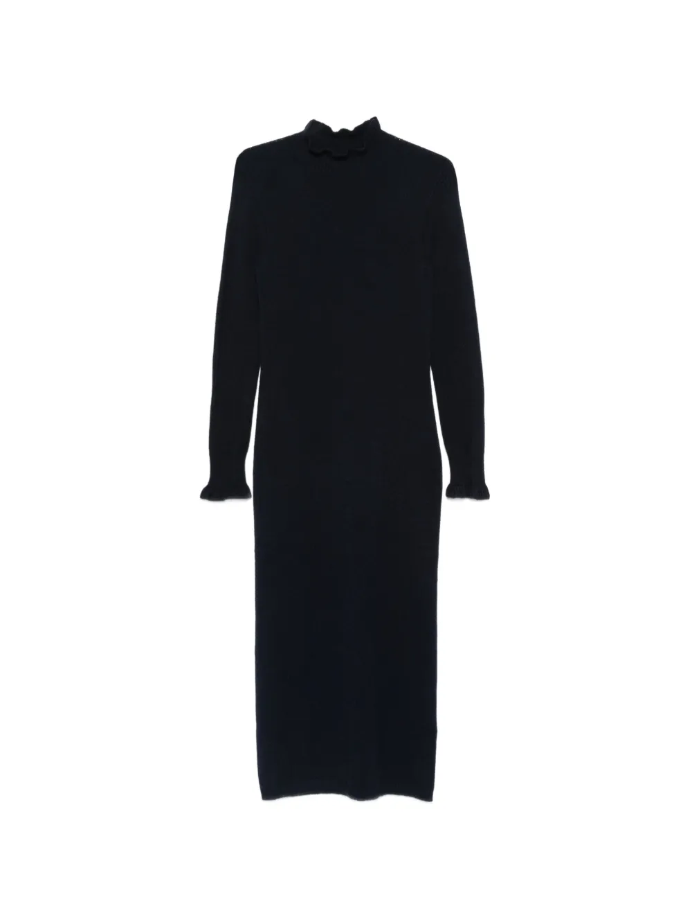 AROVESCIO ribbed high-neck dress