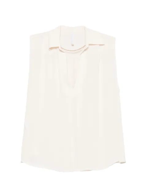IMPERIAL sleeveless V-neck top