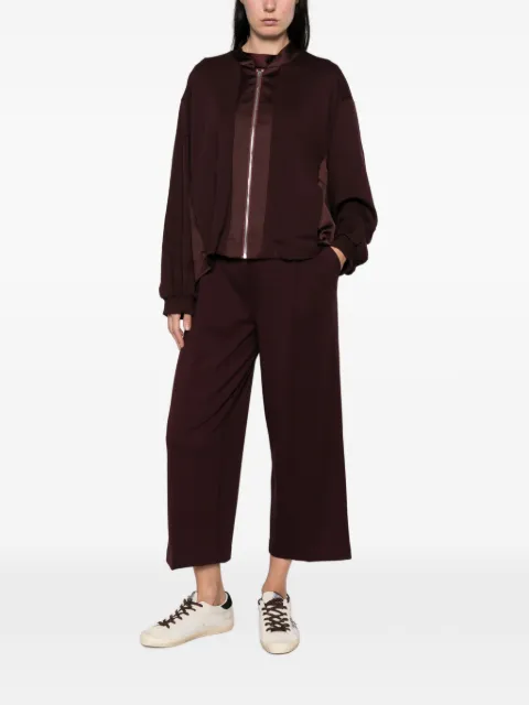 IMPERIAL satin-trim zip-up jacket