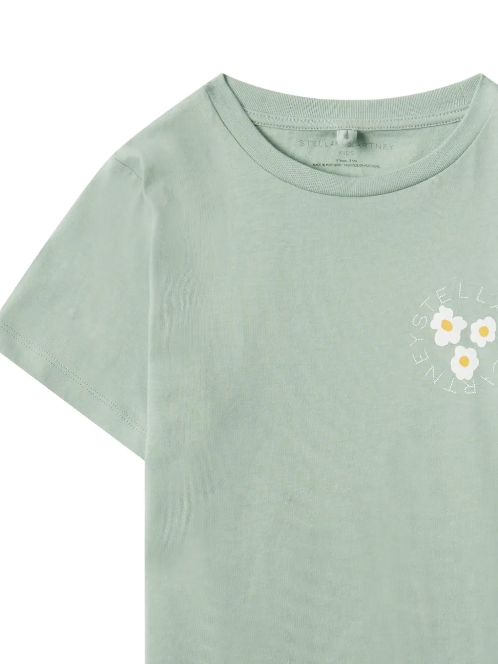 Stella McCartney Kids T-shirt met madeliefjesprint Groen