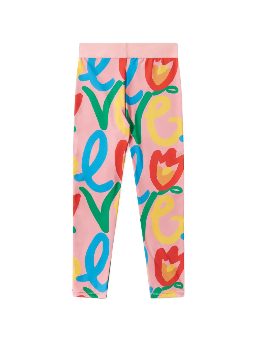 Stella McCartney Kids Legging met grafische print en Love-patroon Roze