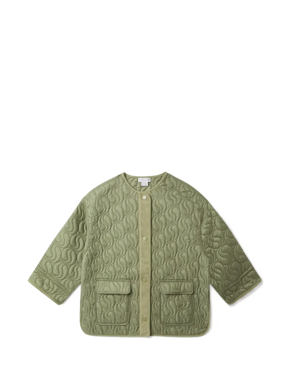 Stella McCartney Kids quilted jacket - Verde