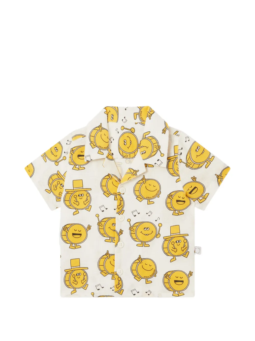 Stella McCartney Kids graphic-print short-sleeve shirt - Toni neutri