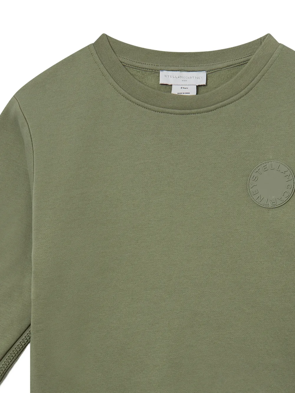 Stella McCartney Kids Sweater met logopatch Groen