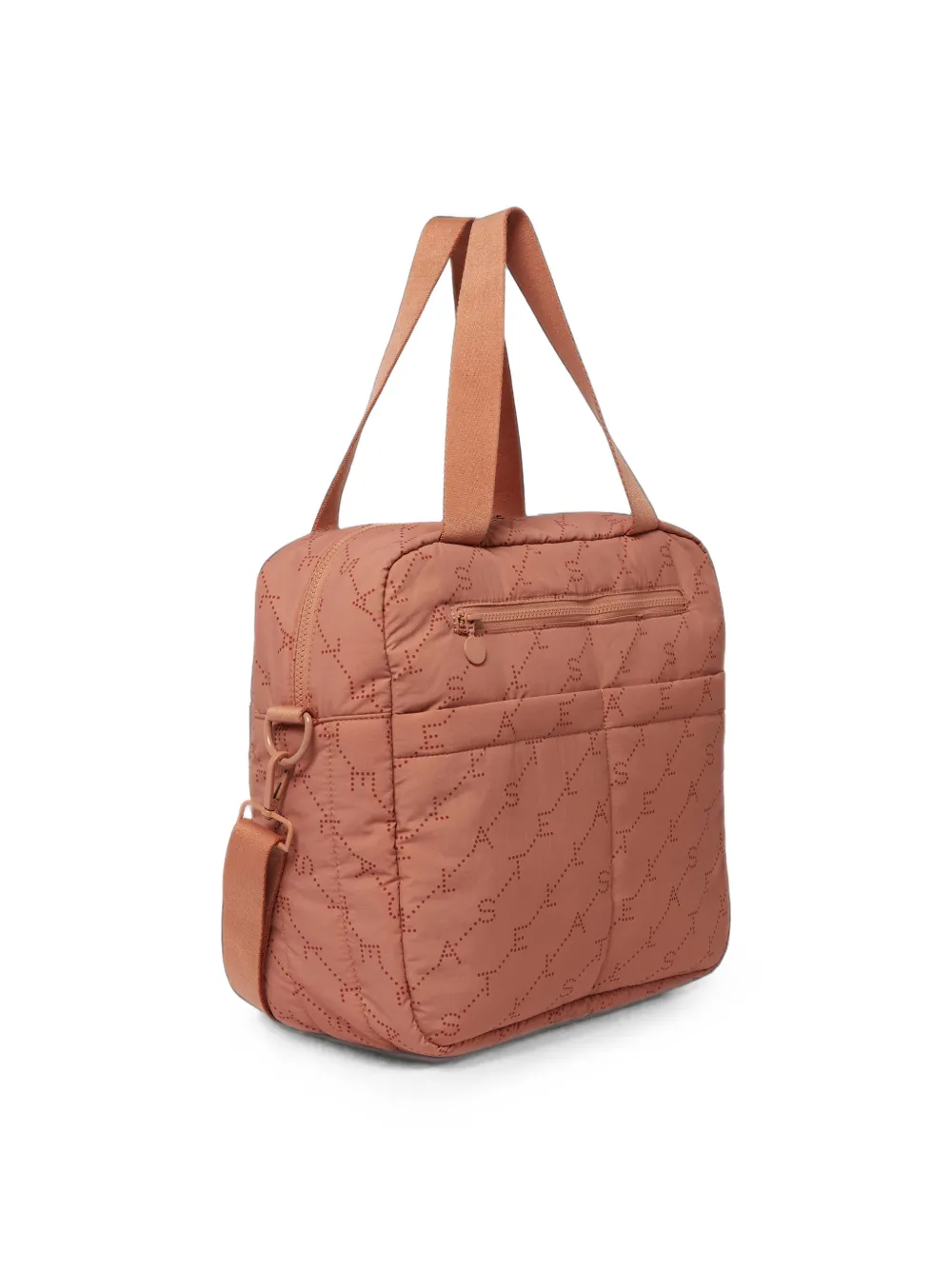 Stella McCartney Kids Luiertas met geperforeerde details en logo-print Roze