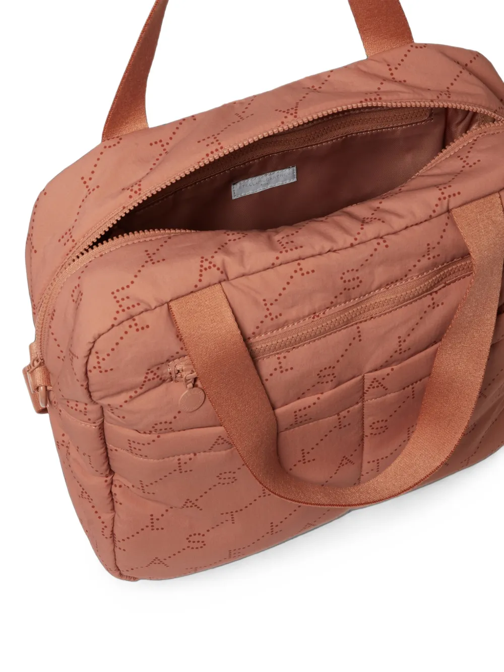 Stella McCartney Kids Luiertas met geperforeerde details en logo-print Roze