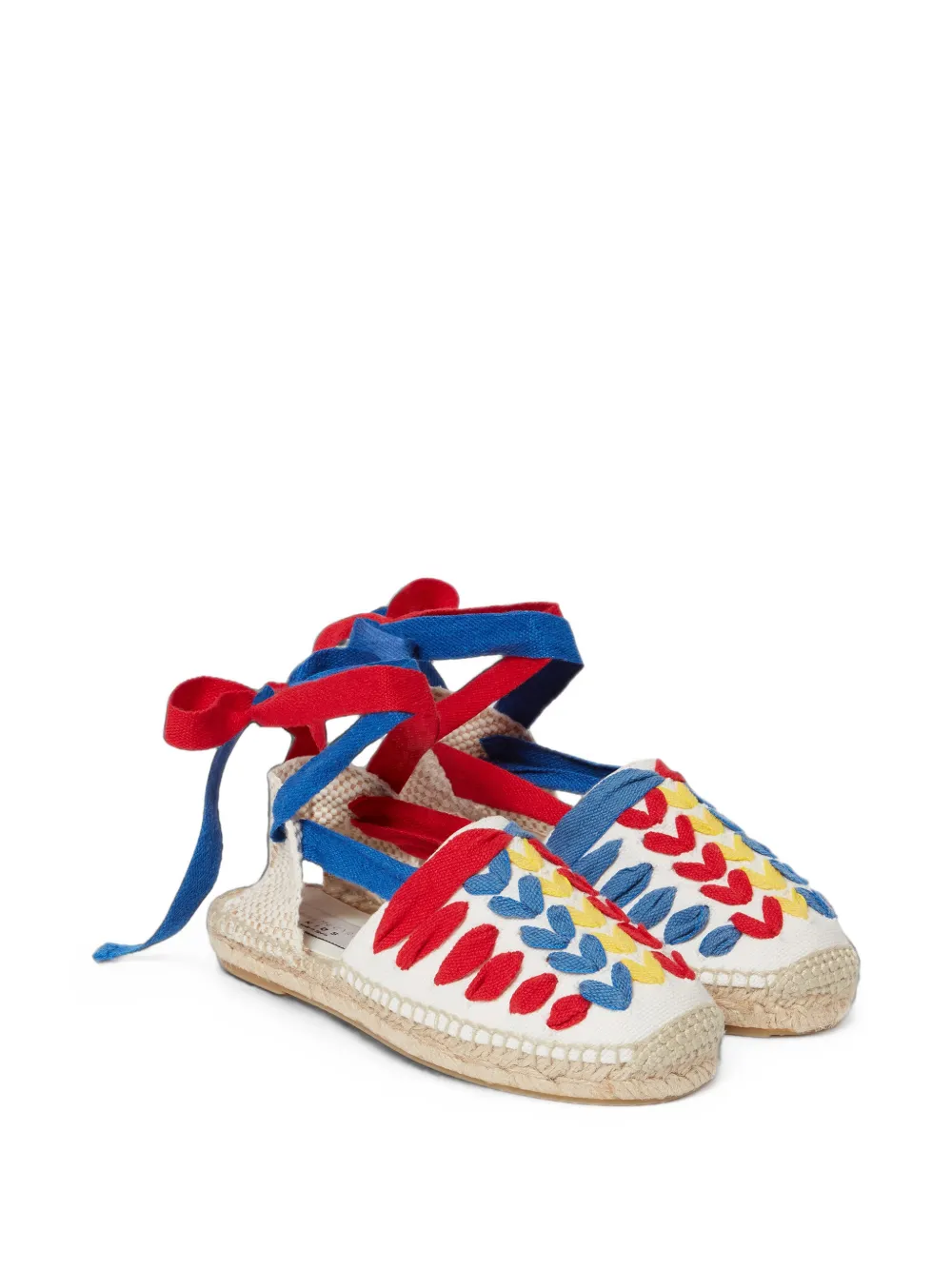 Stella McCartney Kids open-back espadrille sandals - Bianco