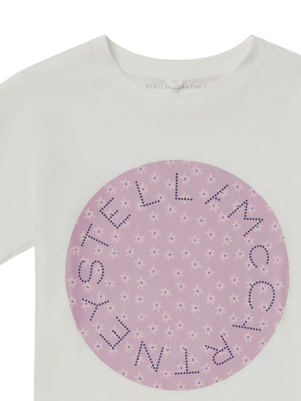 Stella McCartney Kids T-shirt met logoprint Wit