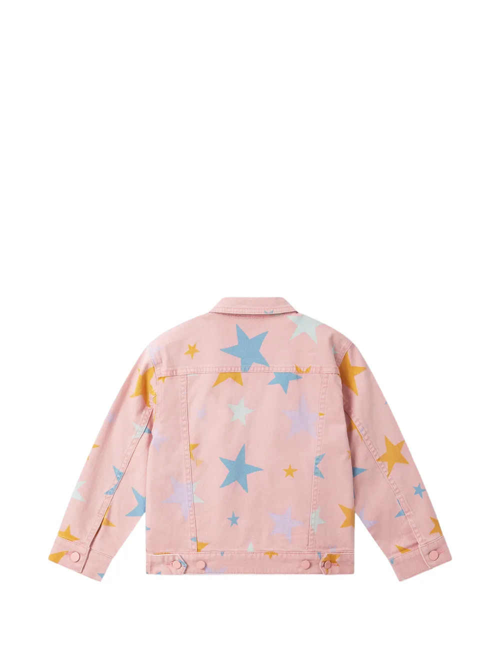 Stella McCartney Kids Spijkerjack met sterrenprint Roze