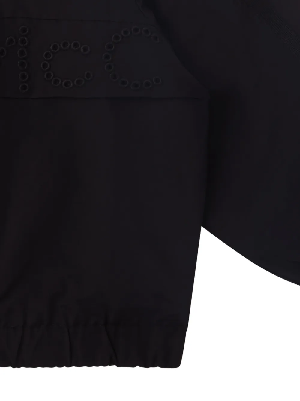 Stella McCartney Kids Bomberjack met geborduurd logo Zwart